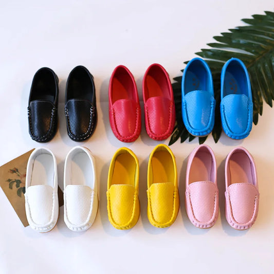 PU Loafers Slip Shoe