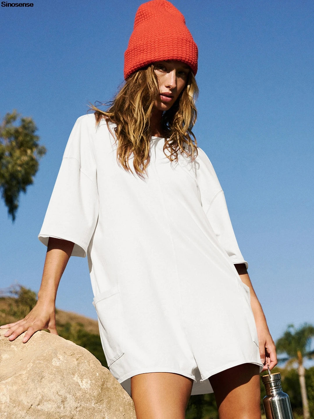 Oversized Tee Rompers