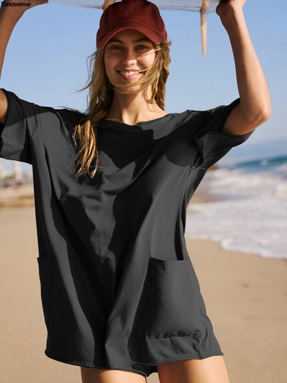 Oversized Tee Rompers